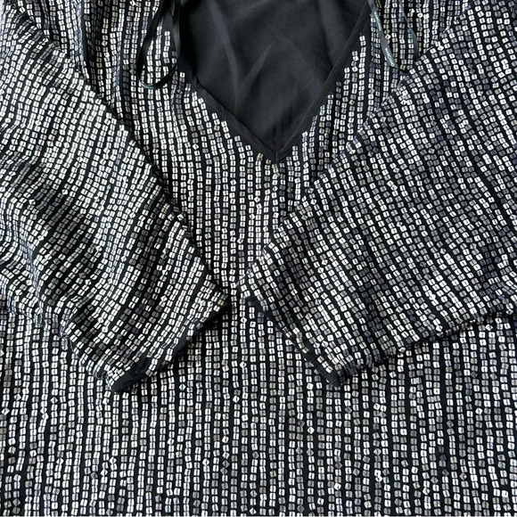 Marciano Sequins V Neck Dolman Sleeve  Oversized Tunics Mini Dress - Picture 9 of 15